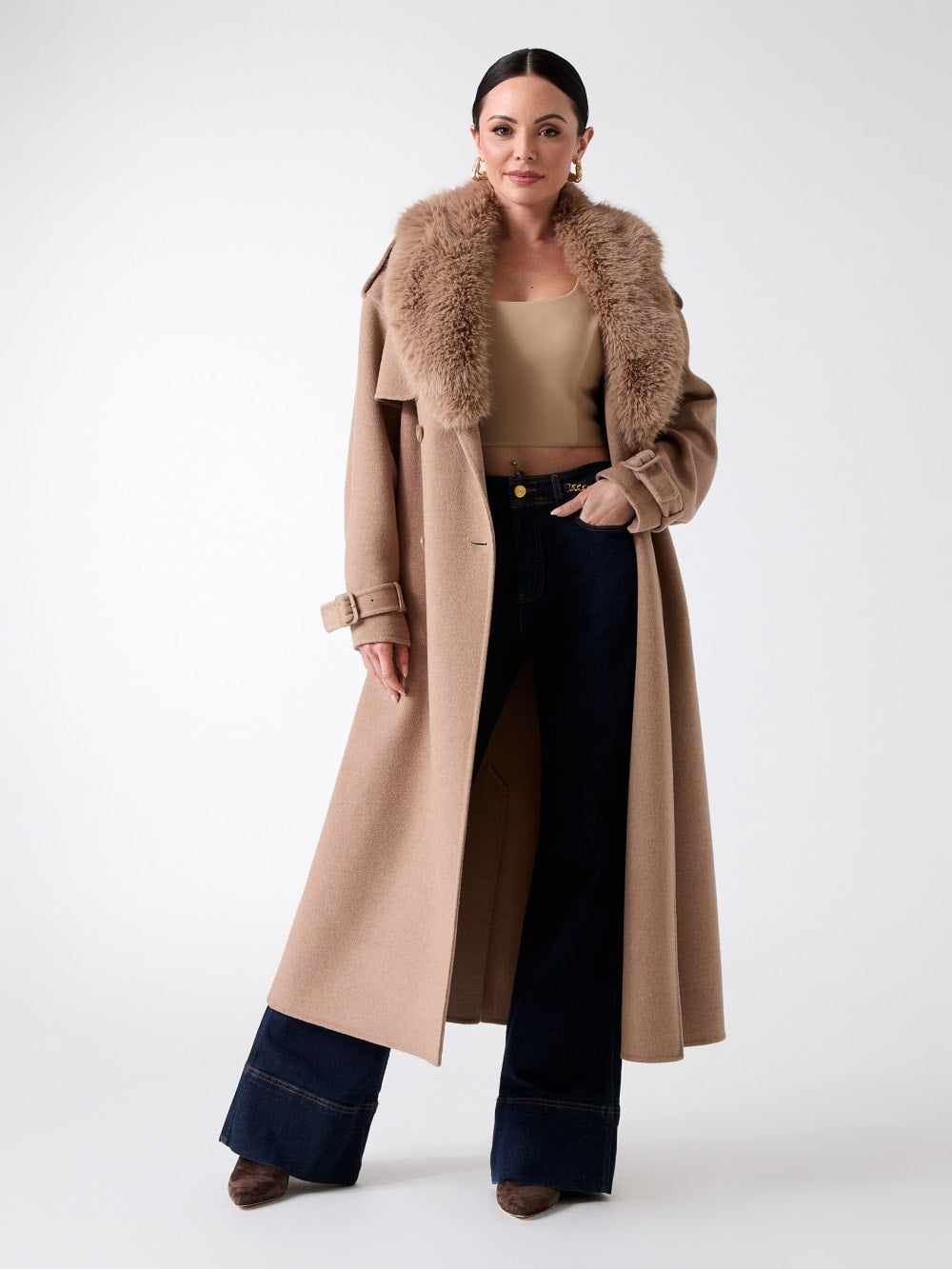 Ella Double-Breasted Coat - Guess