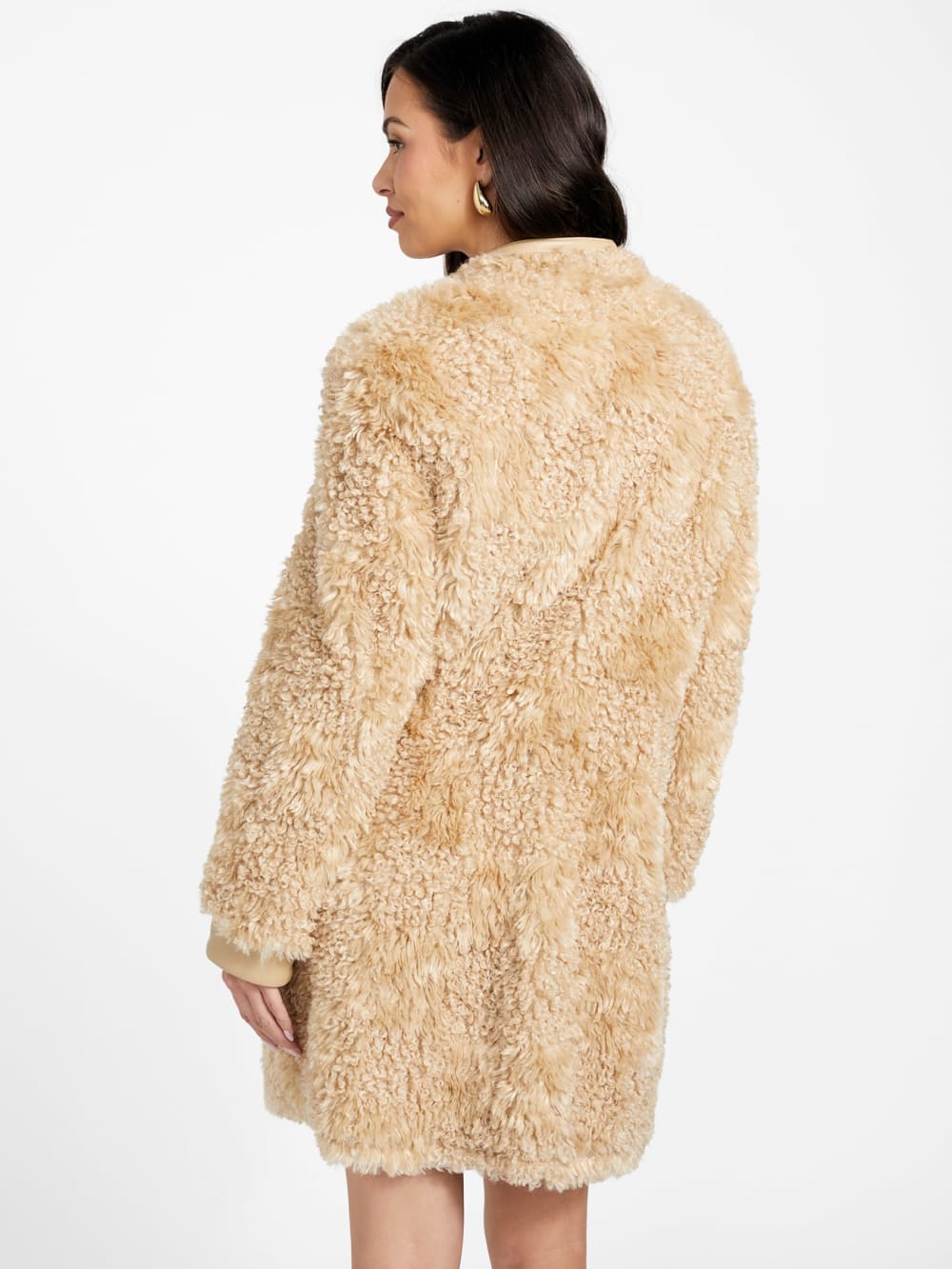 Rachel Faux-Fur Midi Coat - Guess
