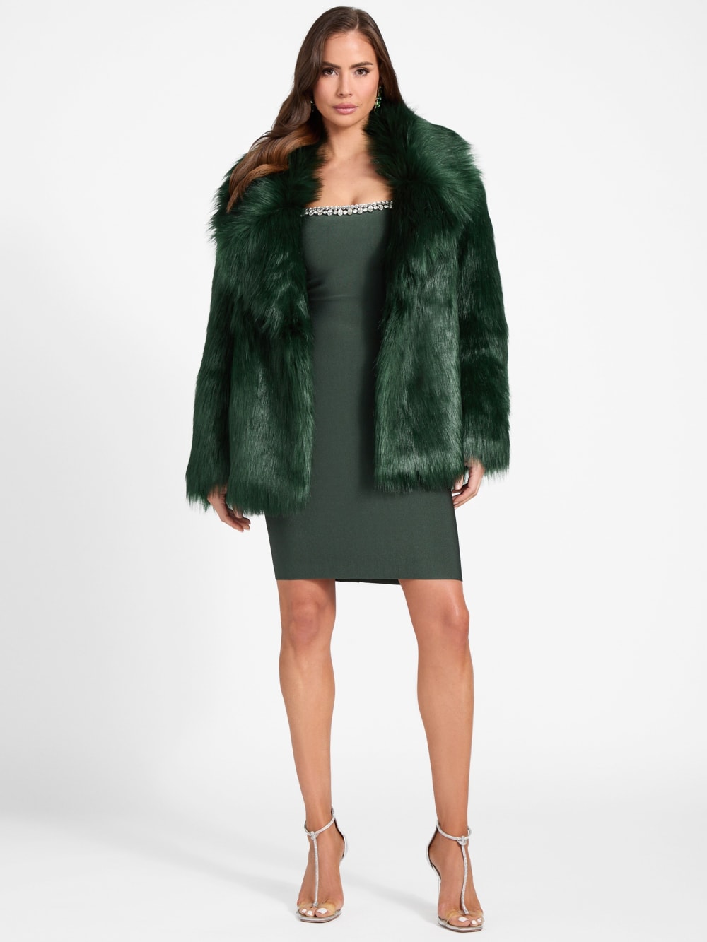 Lilly Faux-Fur Coat - Guess