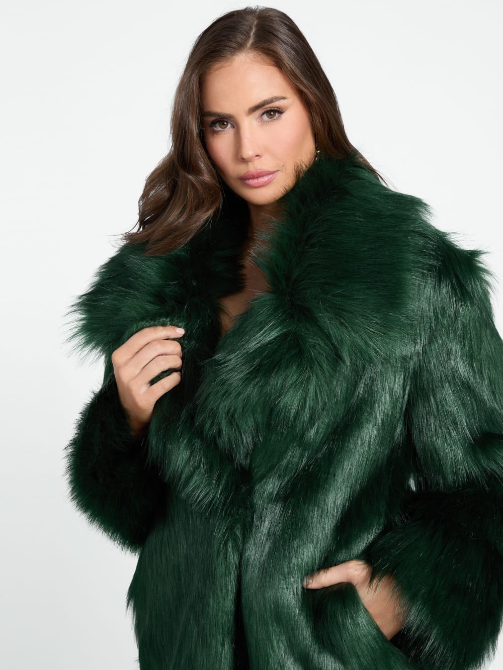 Lilly Faux-Fur Coat - Guess