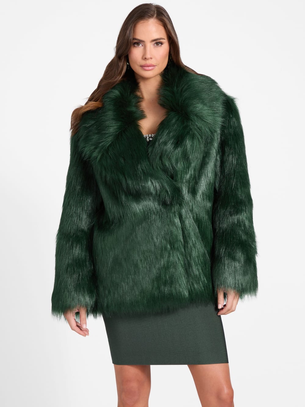 Lilly Faux-Fur Coat - Guess
