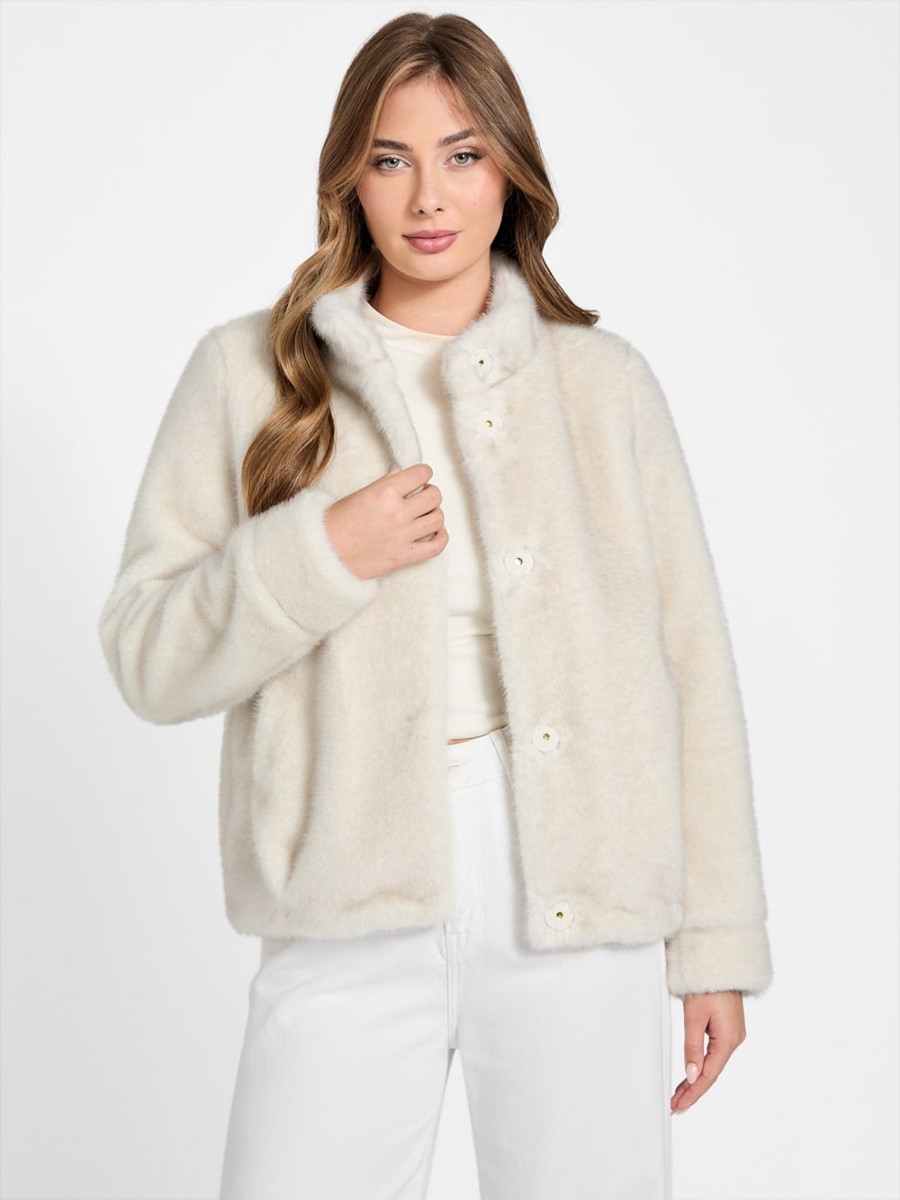 Luna Faux-Fur Jacket - Guess