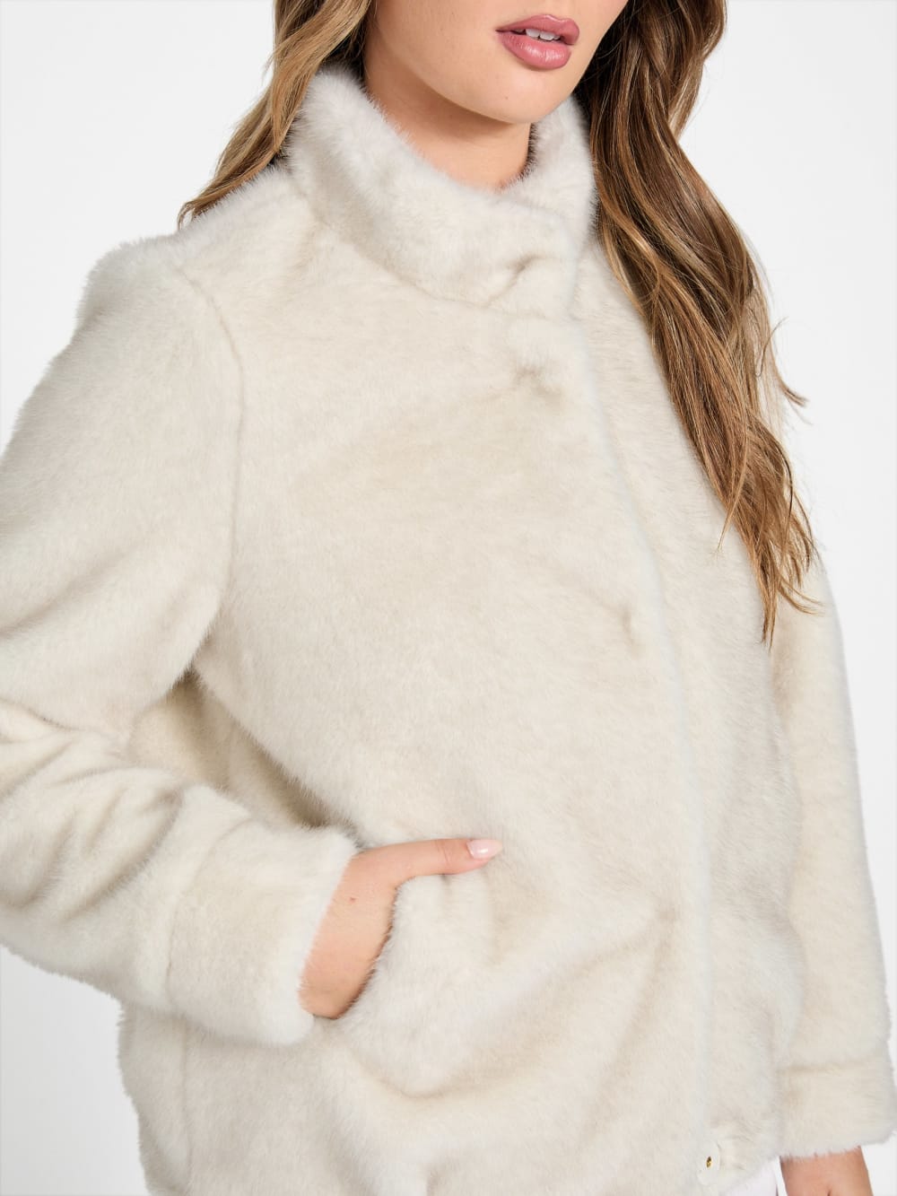 Luna Faux-Fur Jacket - Guess