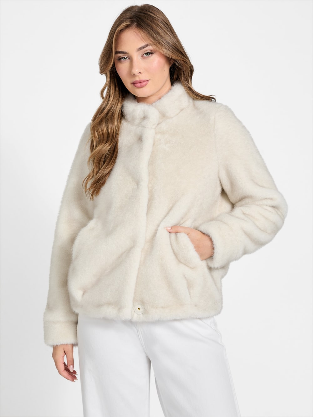 Luna Faux-Fur Jacket - Guess