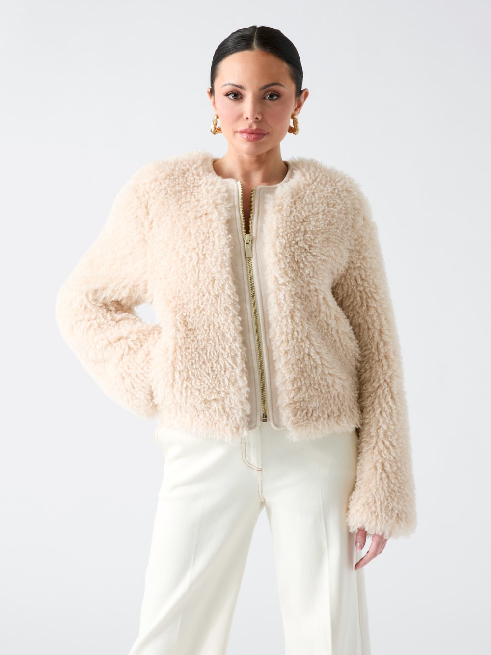 Chantal Faux-Fur Jacket - Guess