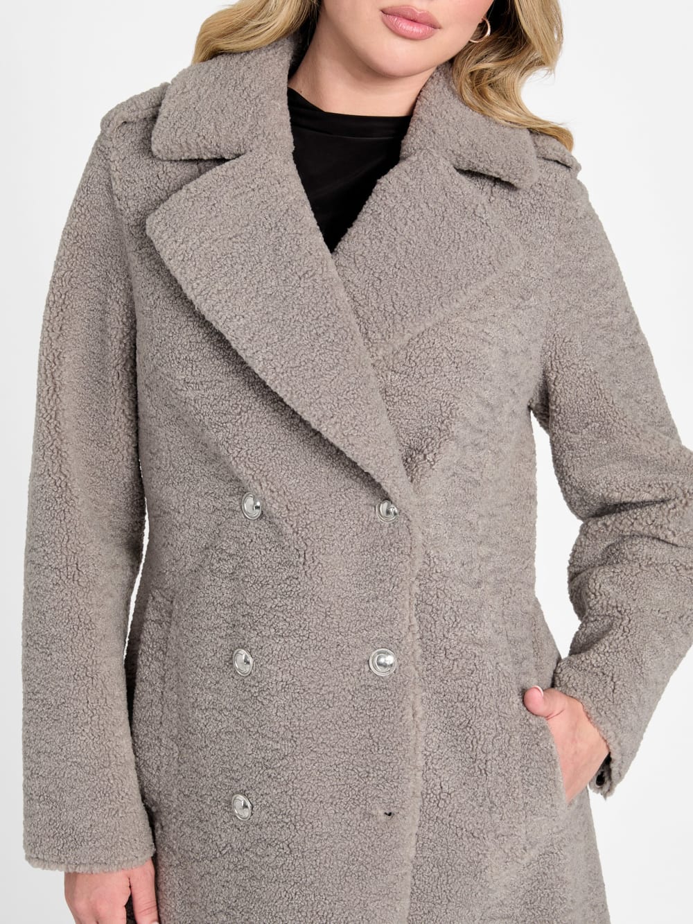Laila Faux-Fur Coat - Guess