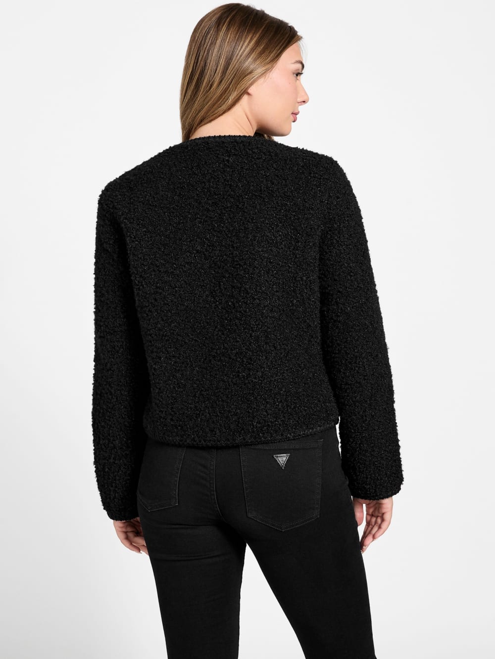 Ivana Faux-Fur Buttoned Jacket - Guess