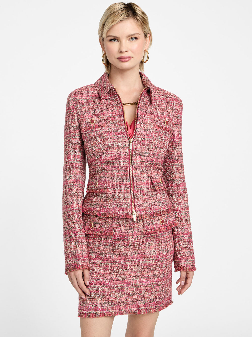 Eco Claudia Tweed Jacket - Guess