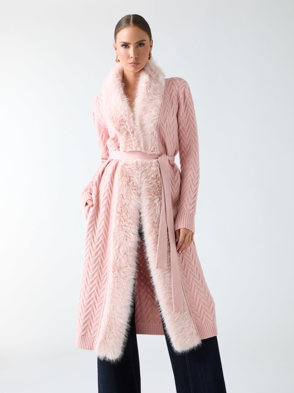 Paula Wrap Cardigan Coat - Guess