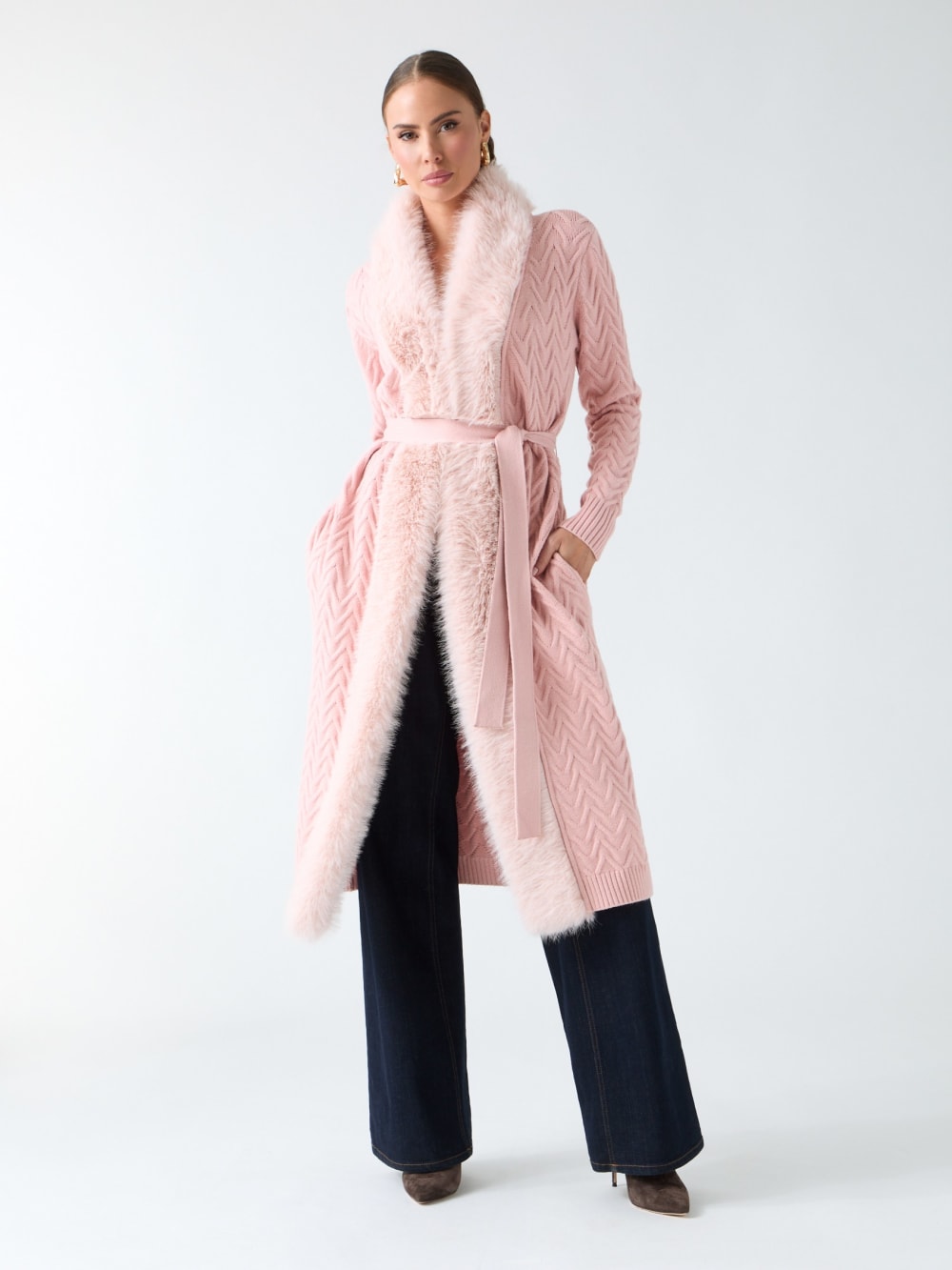 Paula Wrap Cardigan Coat - Guess
