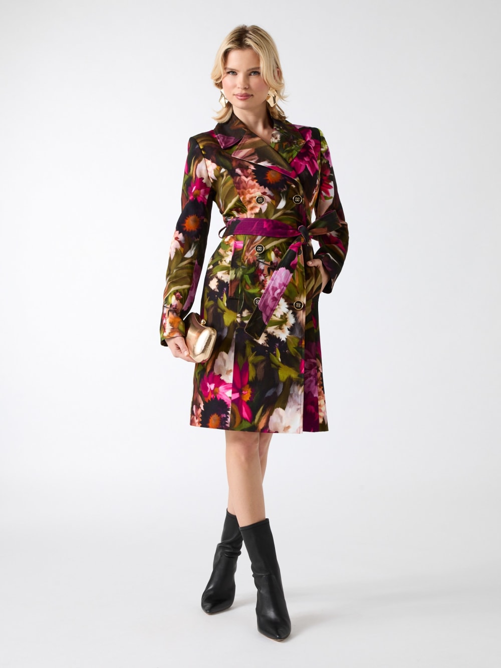 Jennifer Printed Trench Coat - Guess