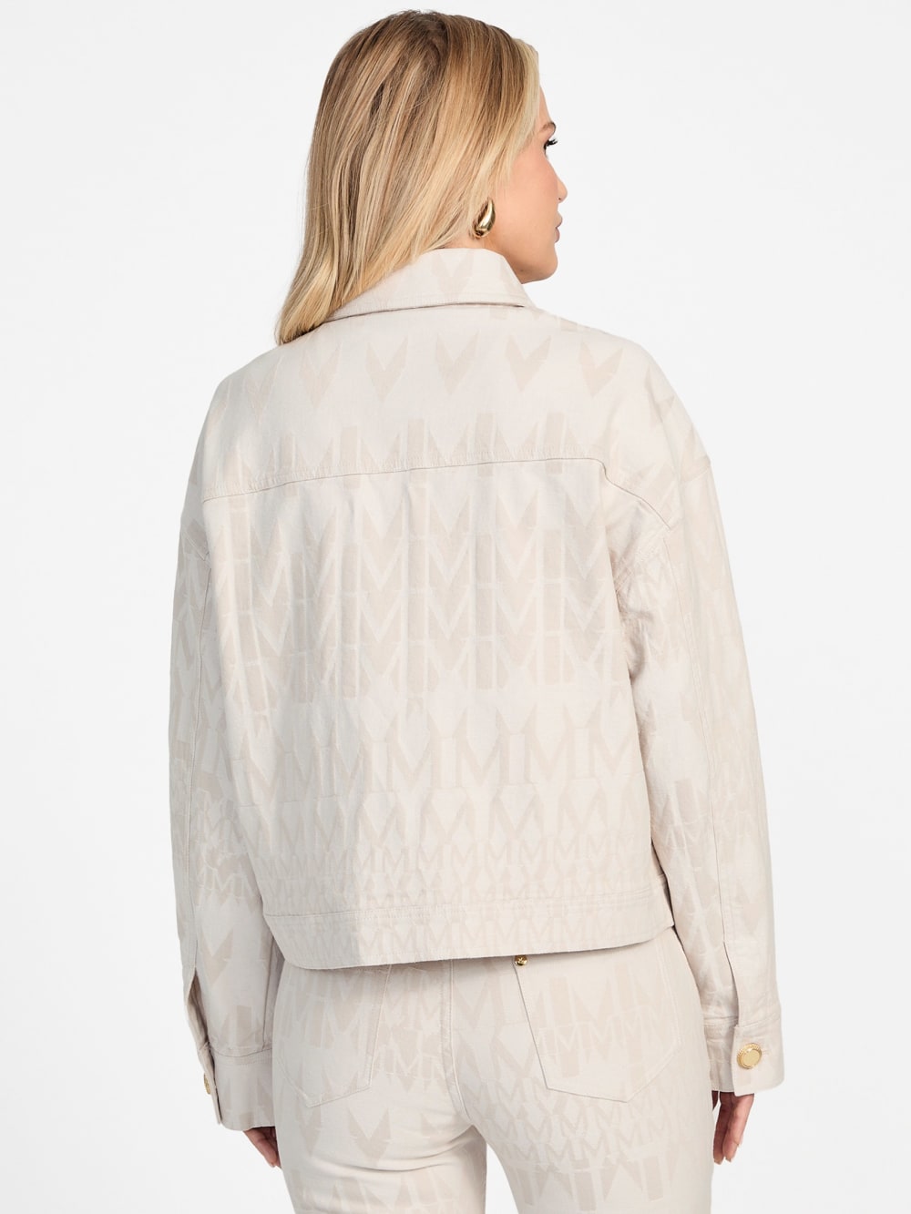 Sarah Monogram Denim Jacket - Guess