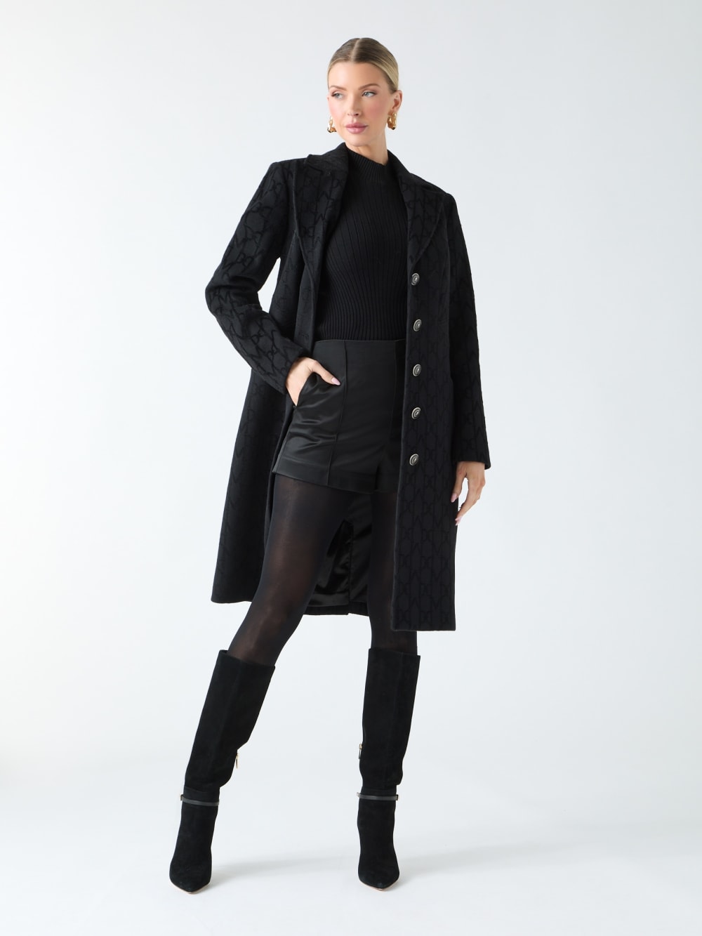 Linda Wool-Blend Coat - Guess