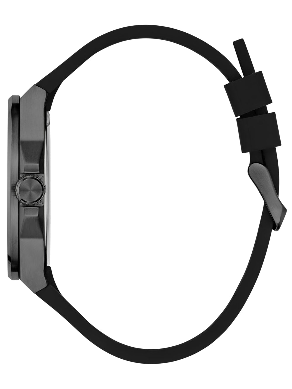 Black Silicone Analog Watch - Guess