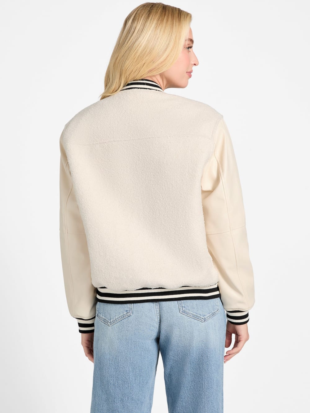Eco Danielle Boucle Varsity Jacket - Guess