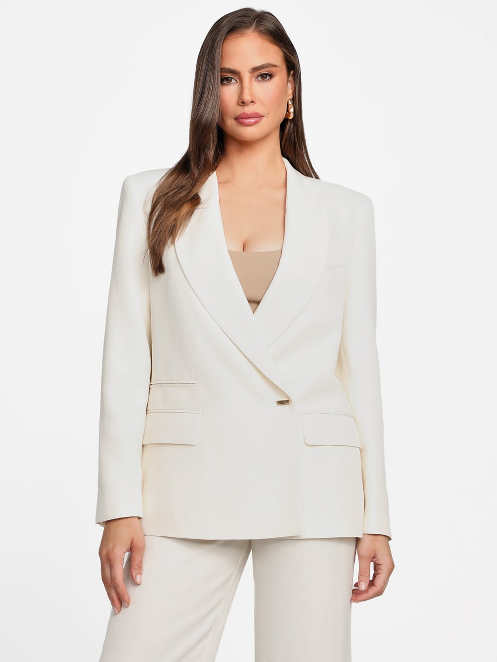 Eco Greta Linen-Blend Blazer - Guess