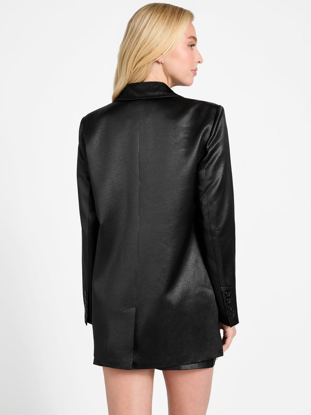 Jemma Pinstriped Tuxedo Blazer - Guess