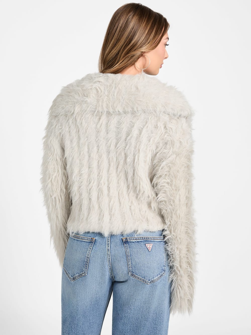 Lara Faux-Fur Cardigan - Guess