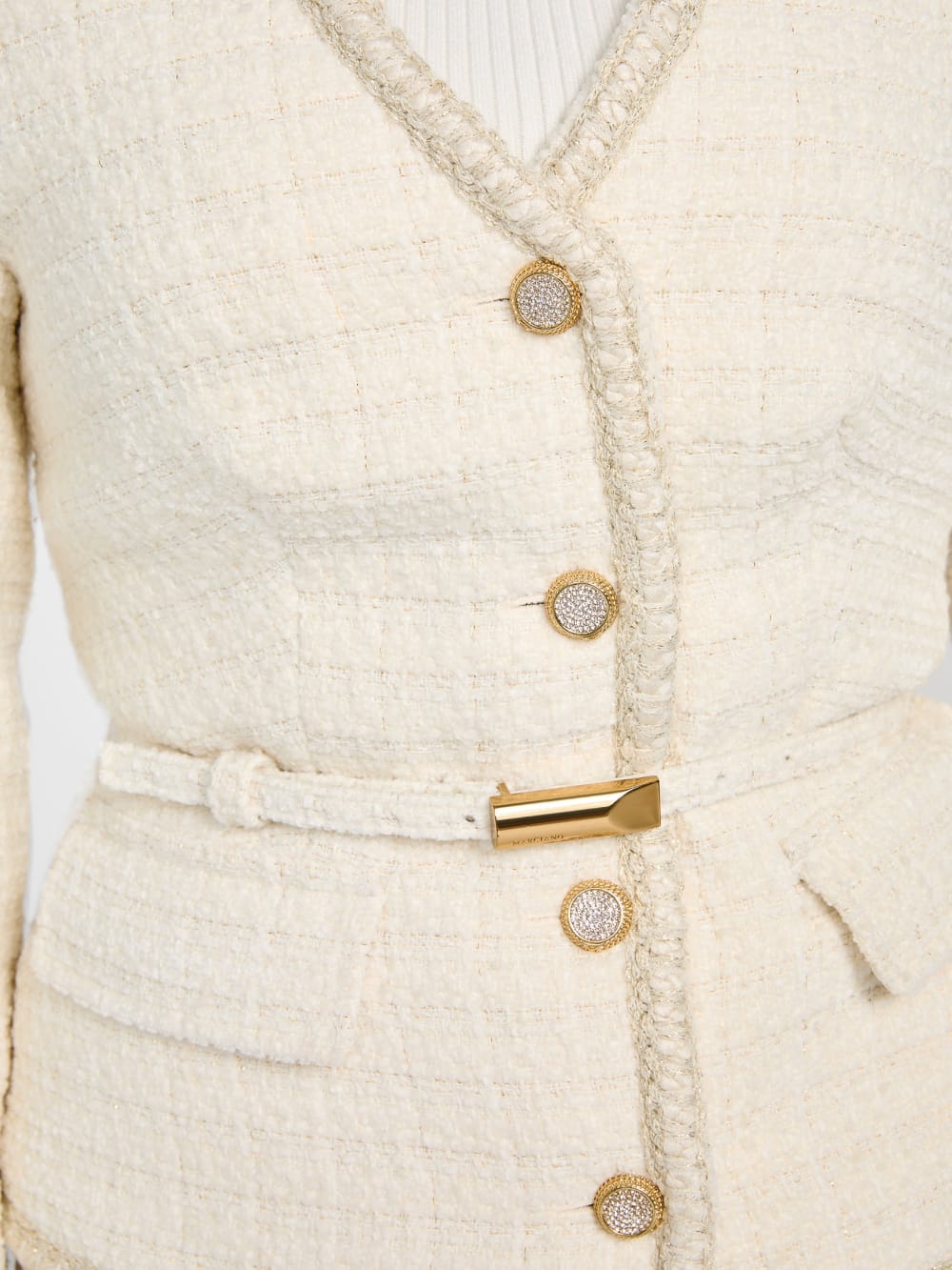 Eco Sue Belted Bouclé Blazer - Guess