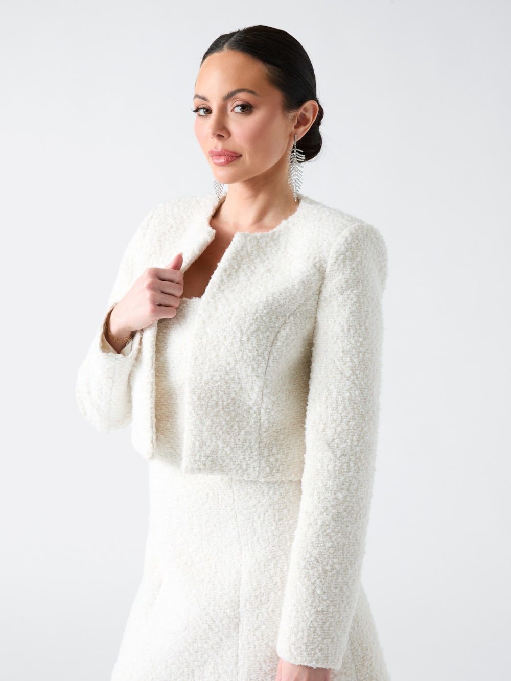 Bouclé Away Sequin Jacket - Guess