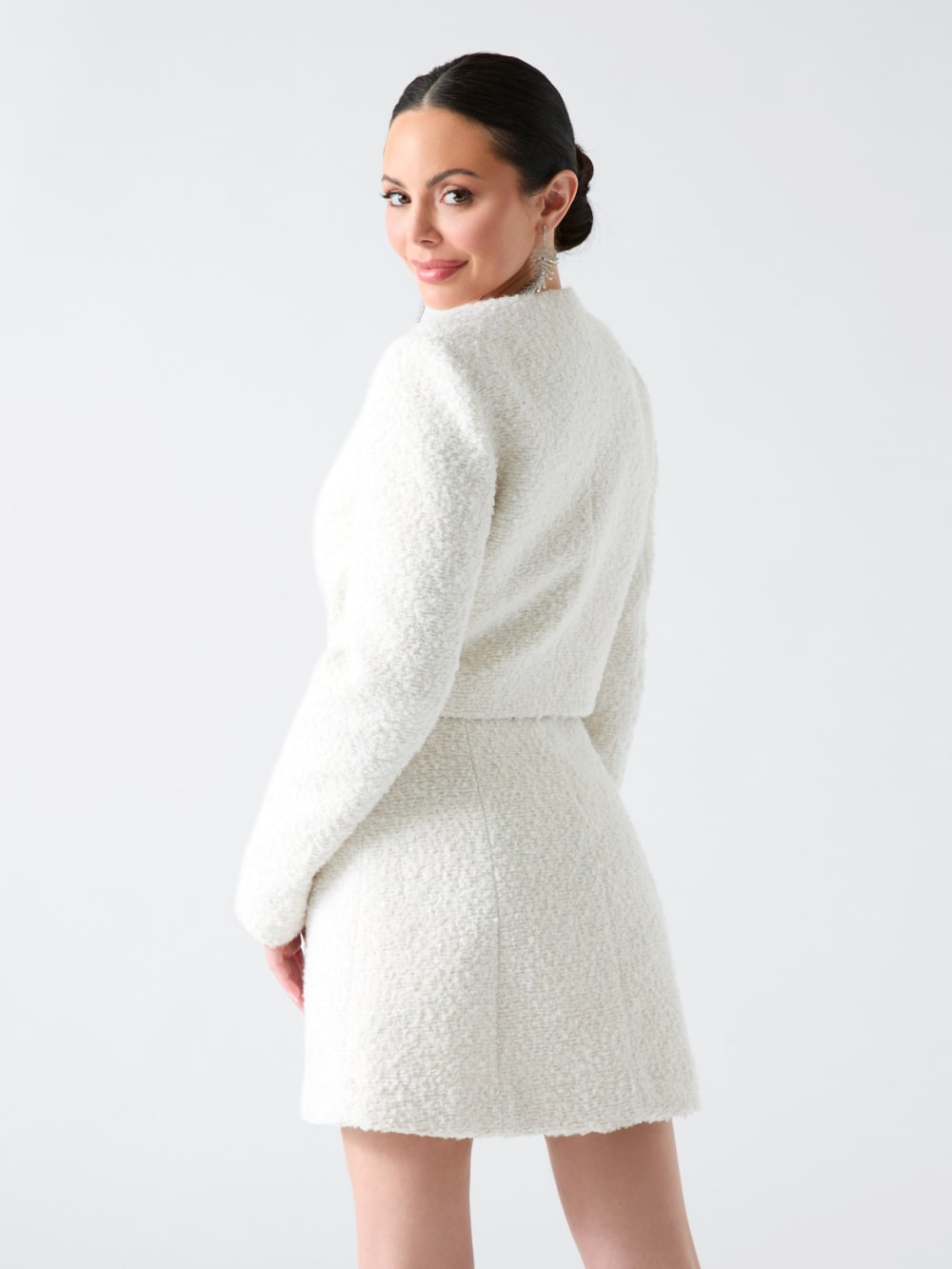 Bouclé Away Sequin Jacket - Guess