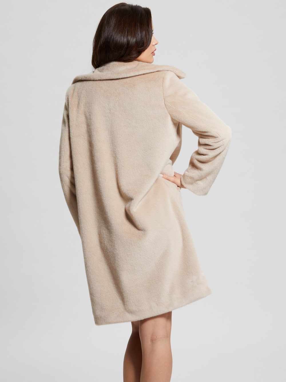 Simmone Faux-Fur Coat - Guess