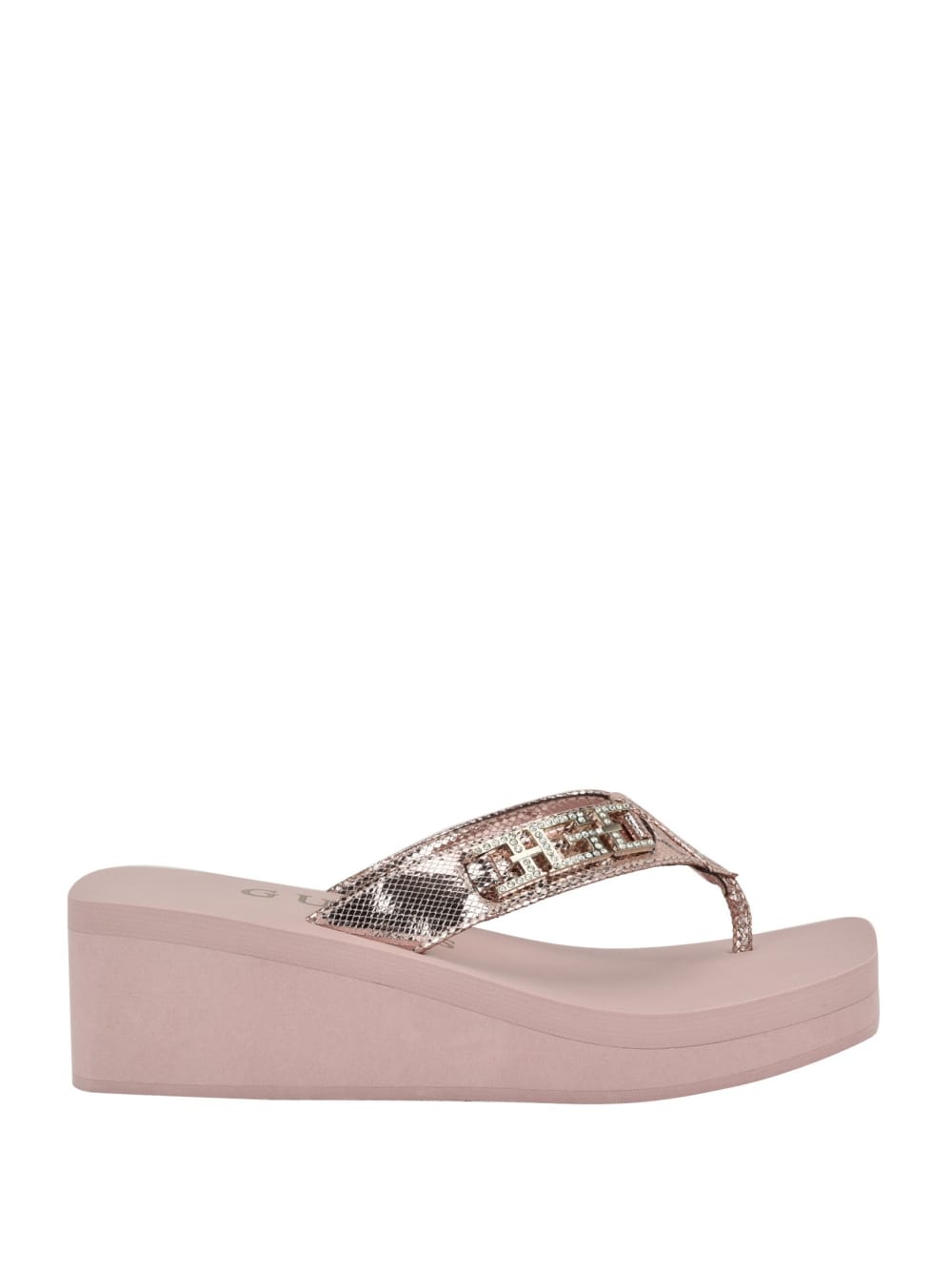 Elowen G Buckle Wedge Sandals - Guess