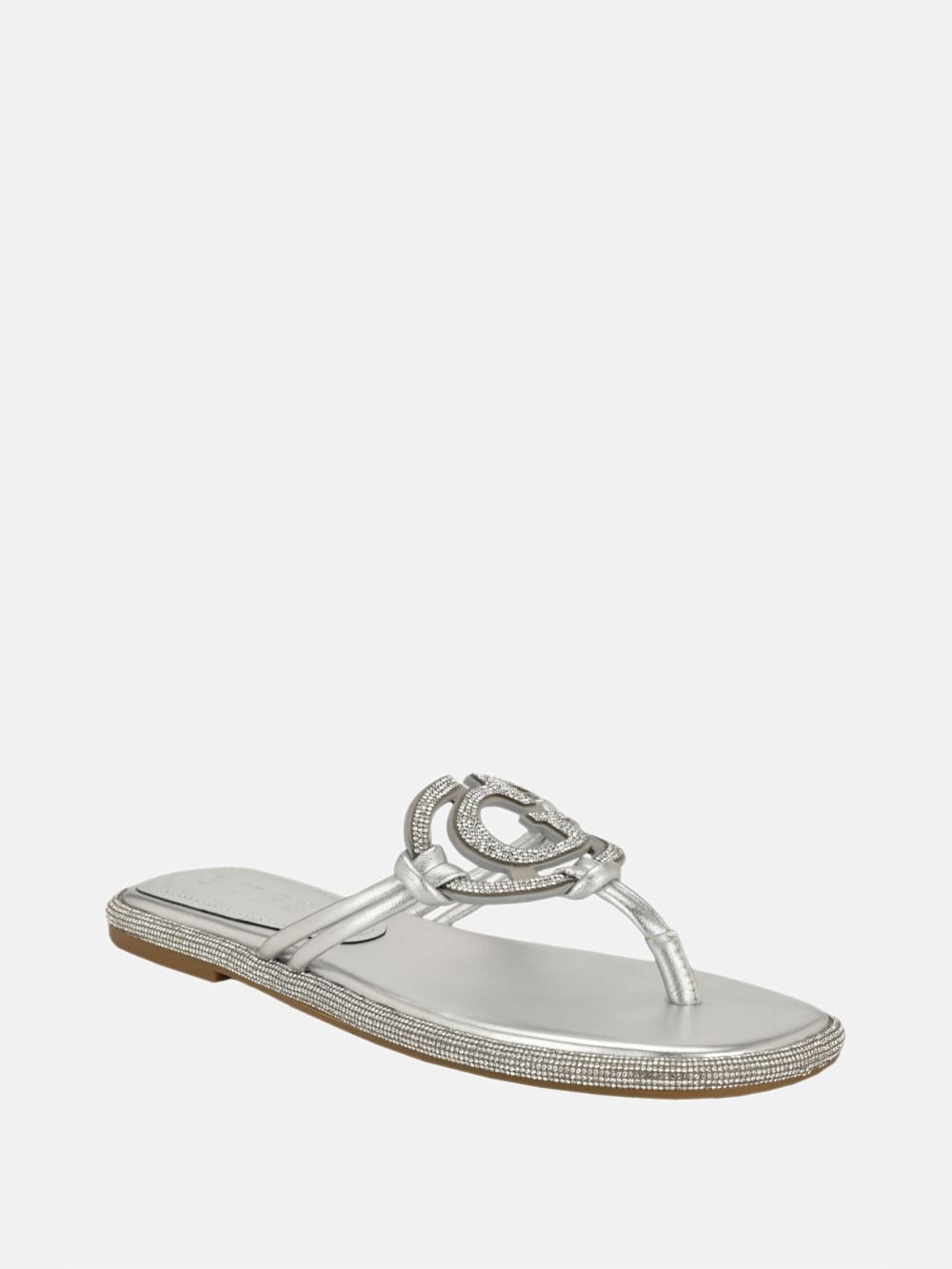 Saima Rhinestone Signature Sandals - Guess