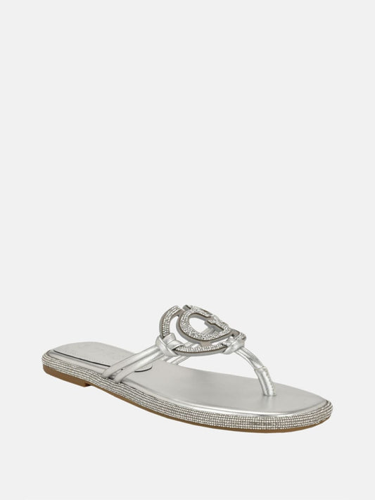 Saima Rhinestone Signature Sandals - Guess
