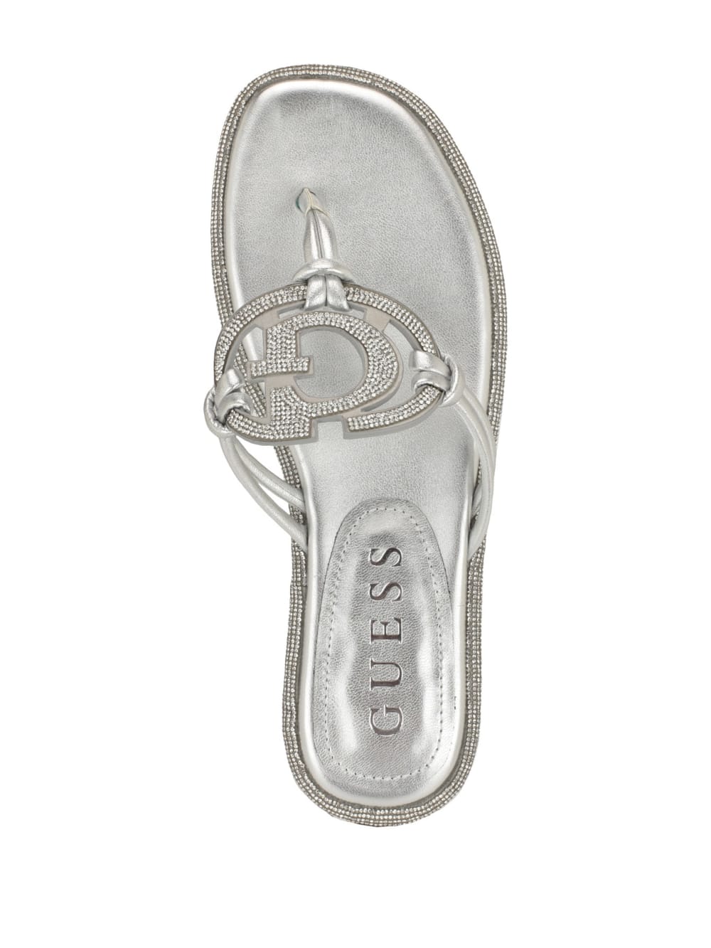 Saima Rhinestone Signature Sandals - Guess