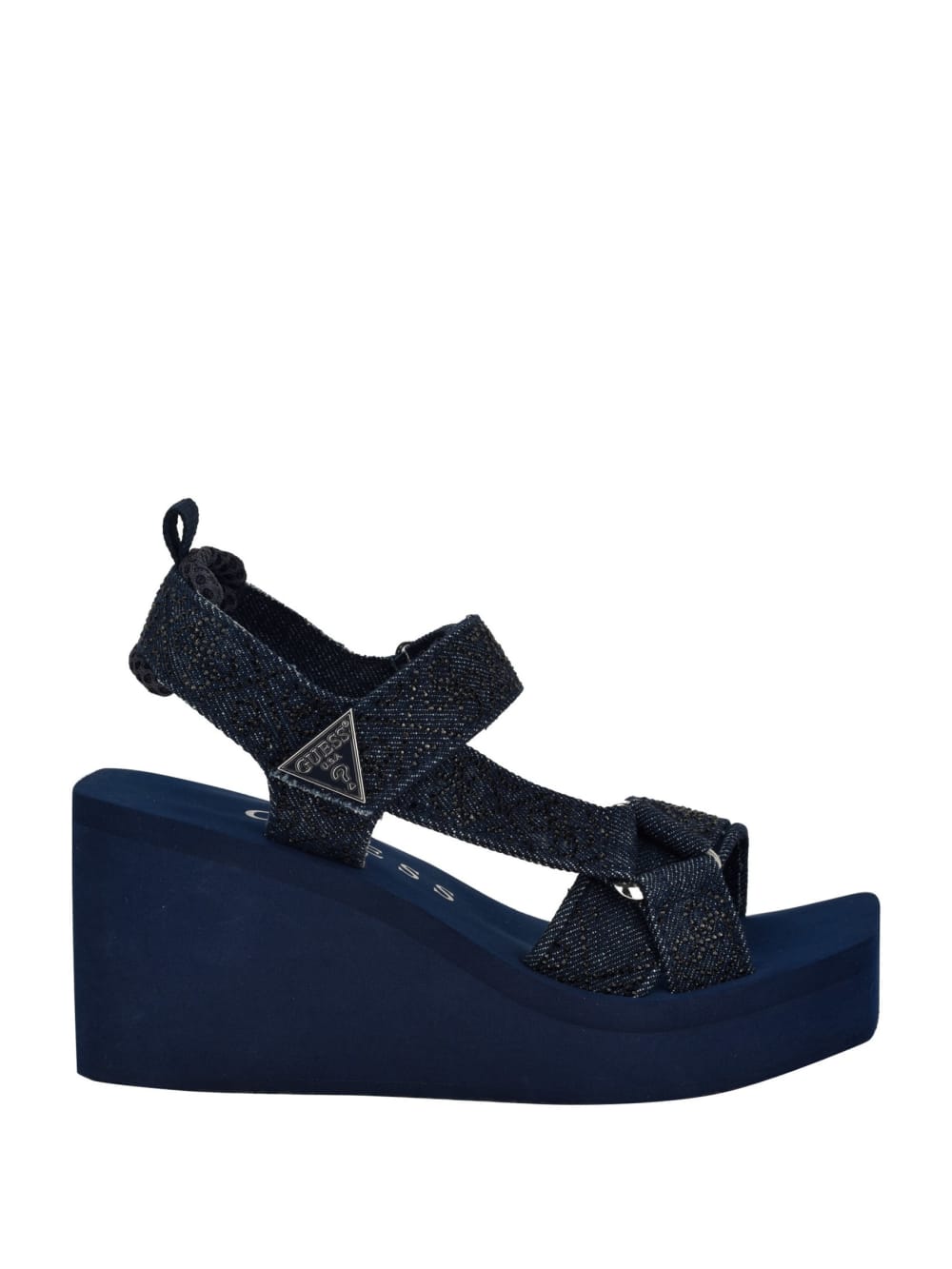 Dawsin Rhinestone Wedge Sandals - Guess