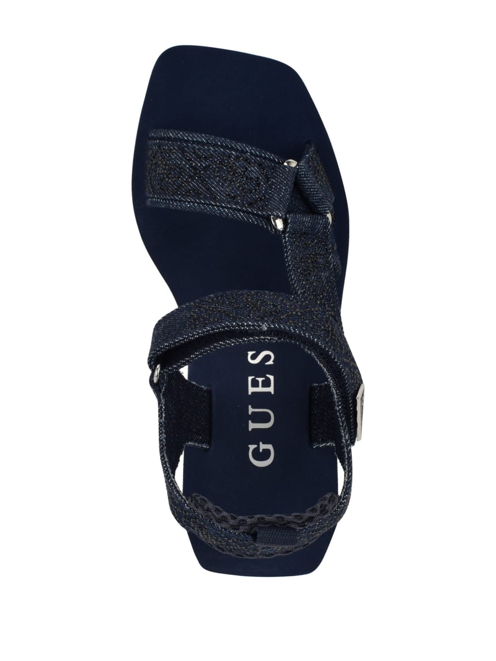 Dawsin Rhinestone Wedge Sandals - Guess