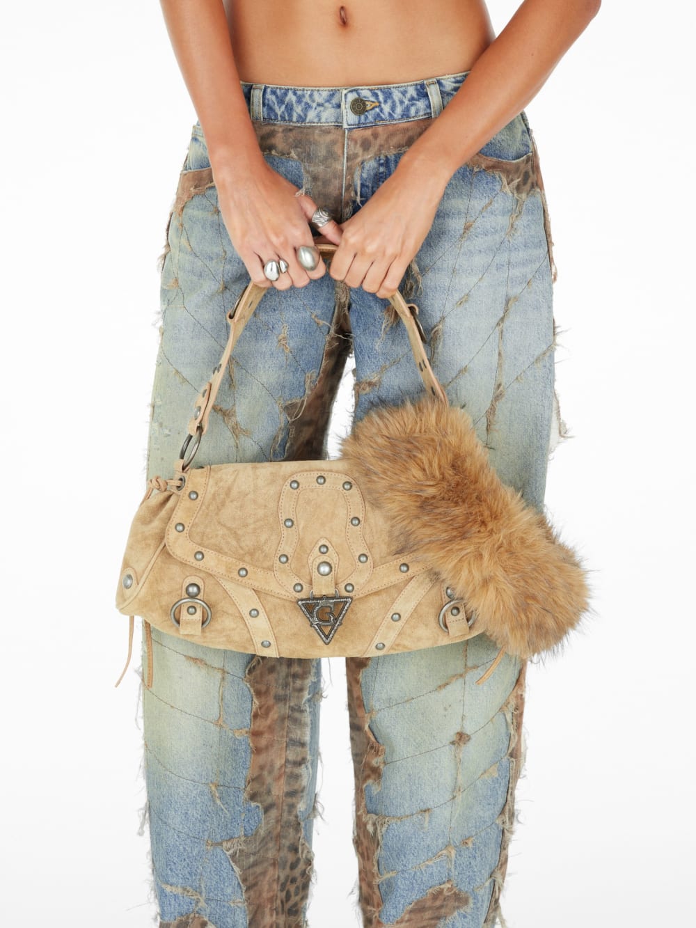 faux-fur choker necklace - Guess