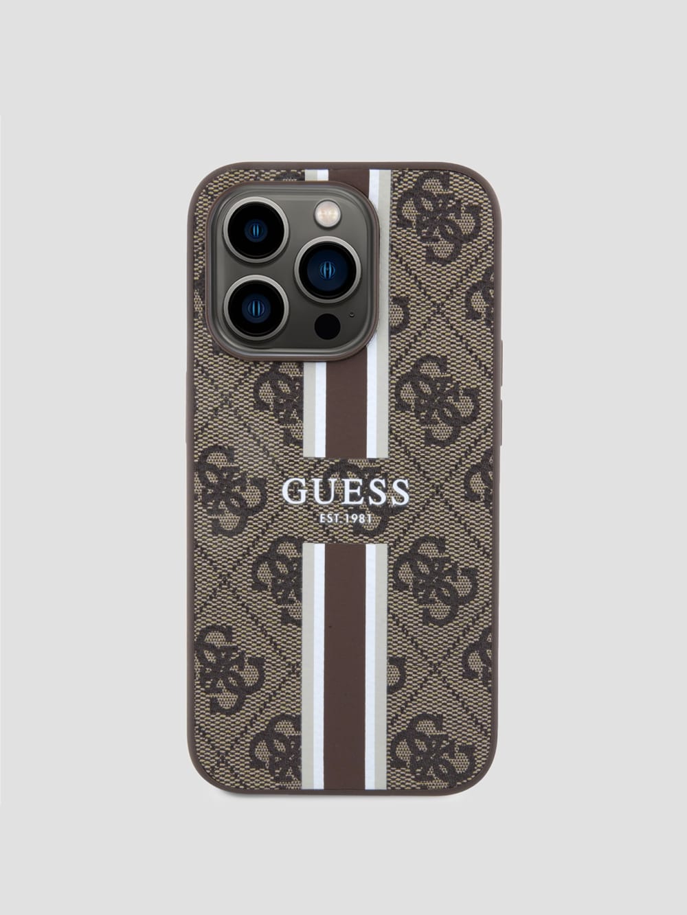 Quattro G Striped iPhone 15 Pro Case - Guess
