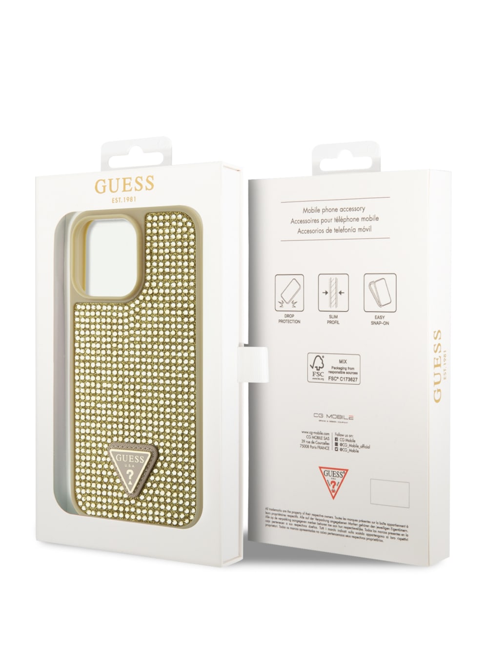 Rhinestone iPhone 15 Pro Max Case - Guess
