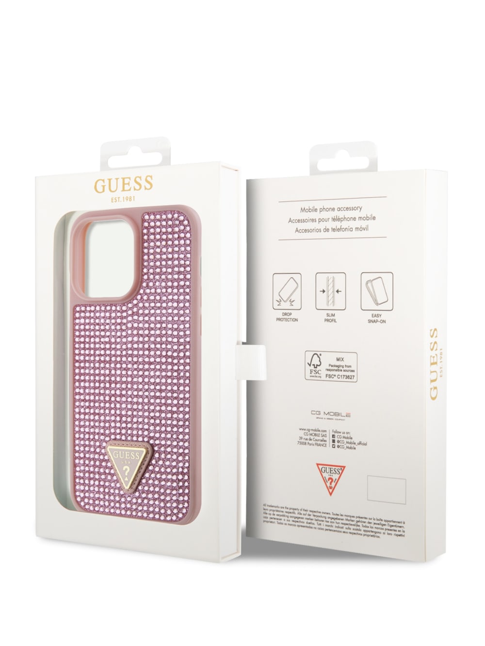 Rhinestone iPhone 15 Pro Max Case - Guess