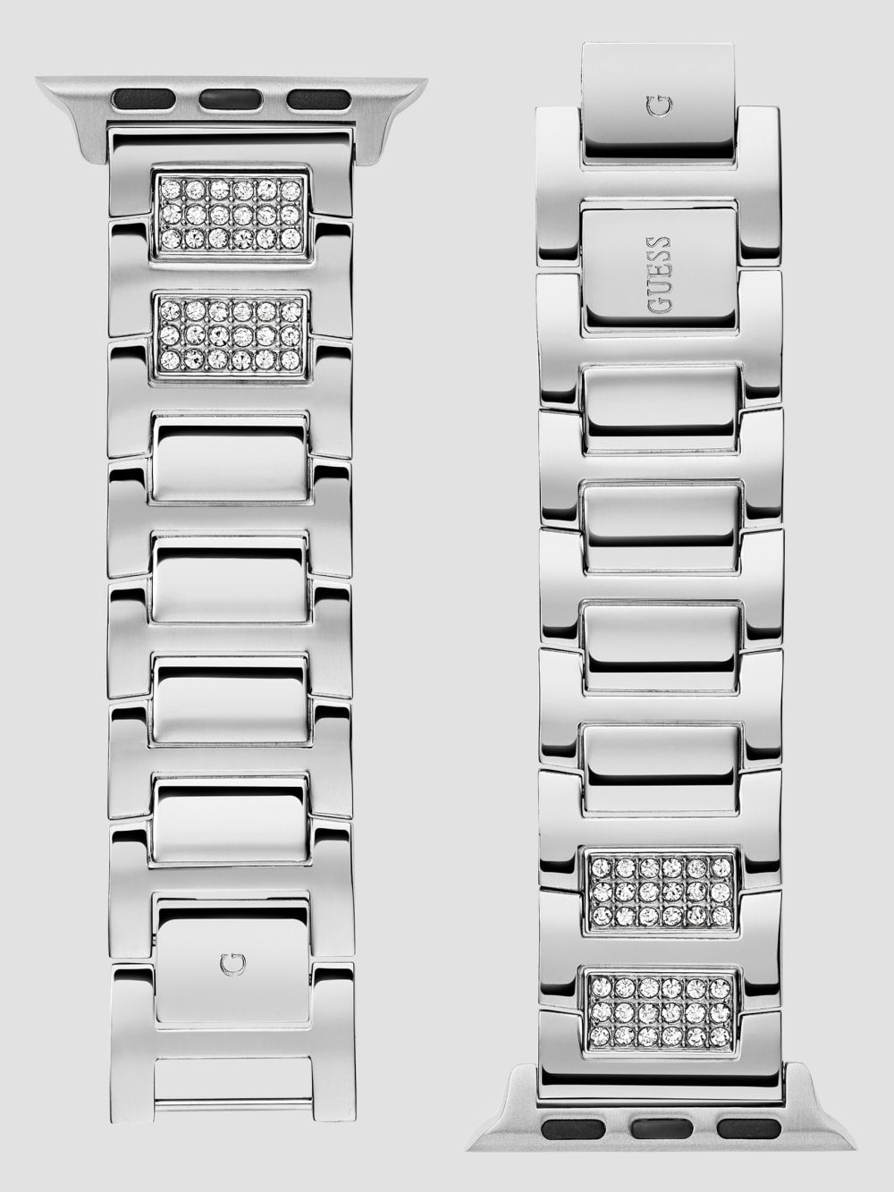Silver-Tone Rhinestone 38-40 mm Band for Apple Watch® - Guess