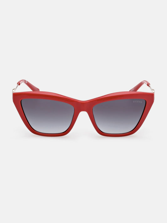 Cat-Eye Signature Plastic Sunglasses - Guess