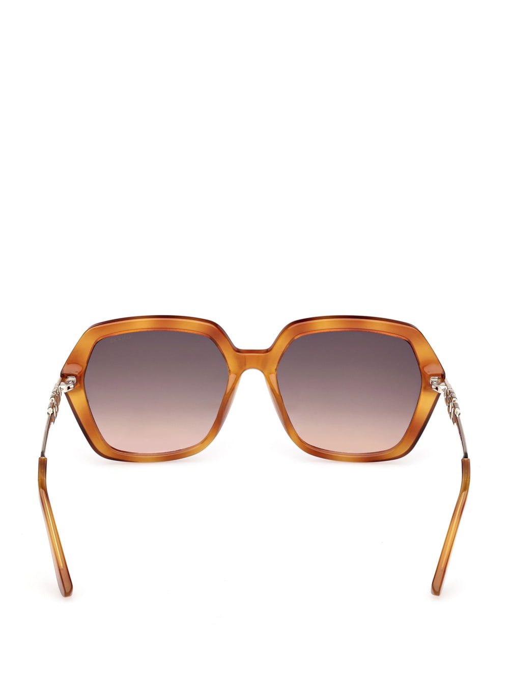 Square-Geometric Plastic Sunglasses - Guess