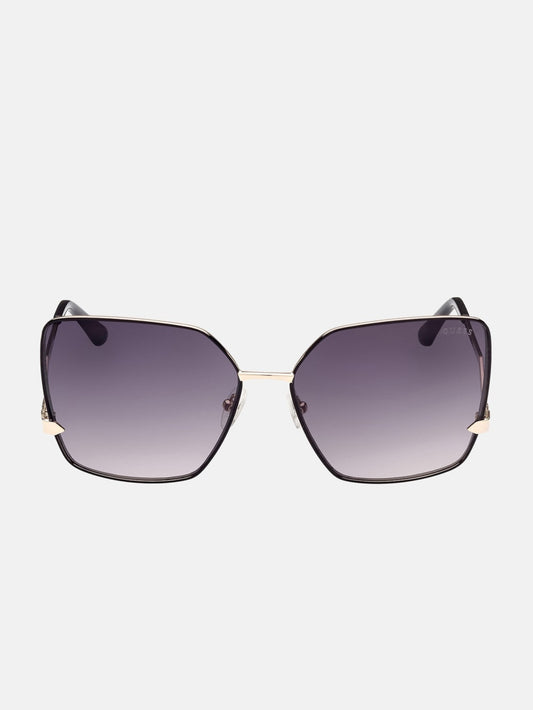 Oversized Square Zigzag Sunglasses - Guess
