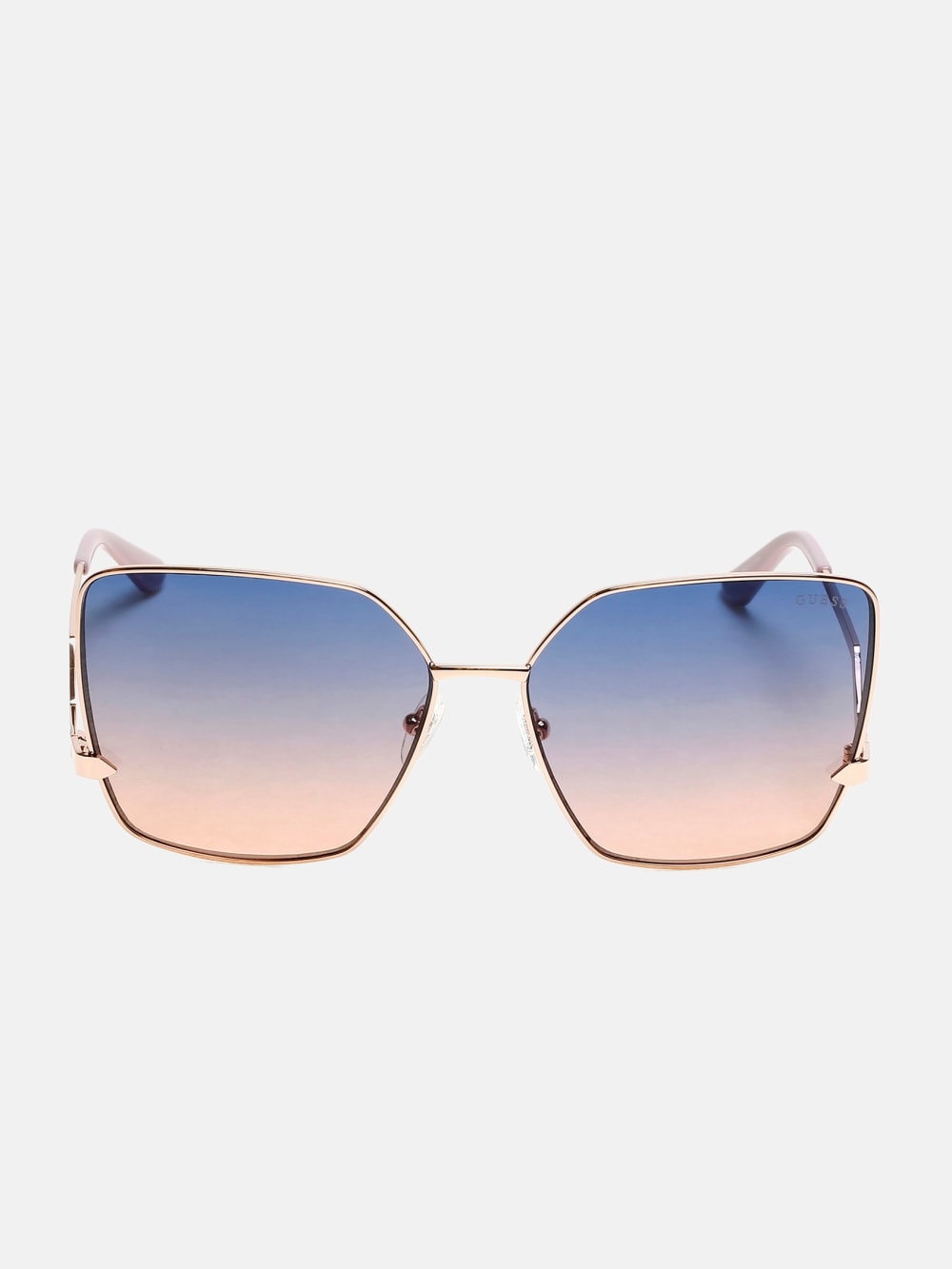 Oversized Square Zigzag Sunglasses - Guess