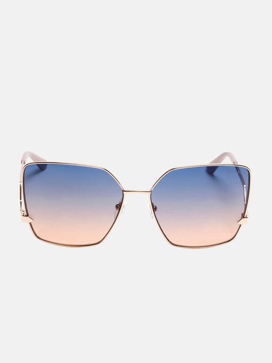 Oversized Square Zigzag Sunglasses - Guess