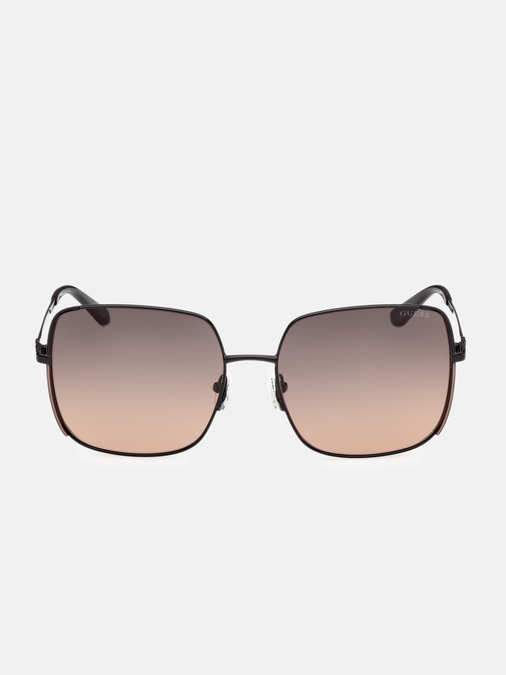 Oversized Square Metal Sunglasses - Guess