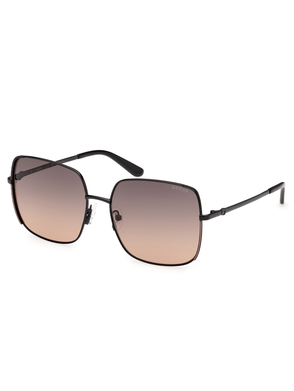 Oversized Square Metal Sunglasses - Guess
