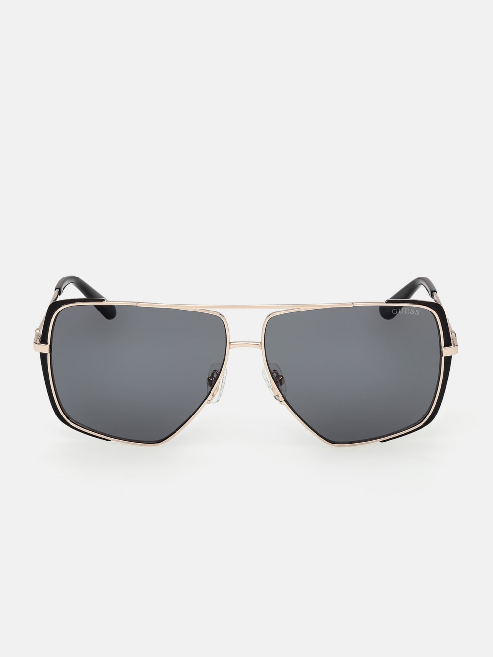 Oversized Metal Navigator Sunglasses - Guess
