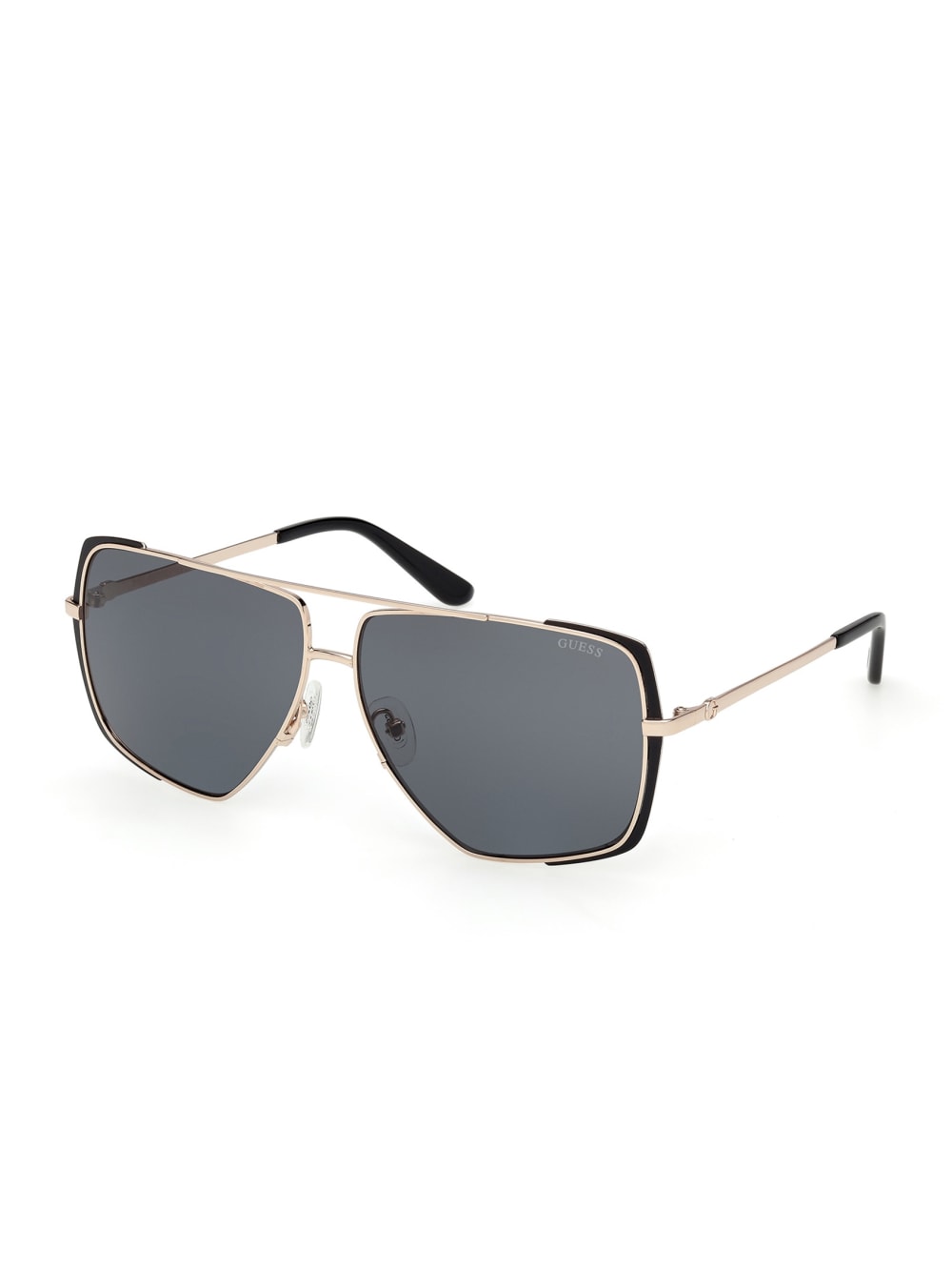 Oversized Metal Navigator Sunglasses - Guess
