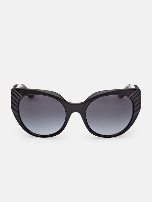 Adina Cat-Eye Plastic Textured Sunglasses - Guess
