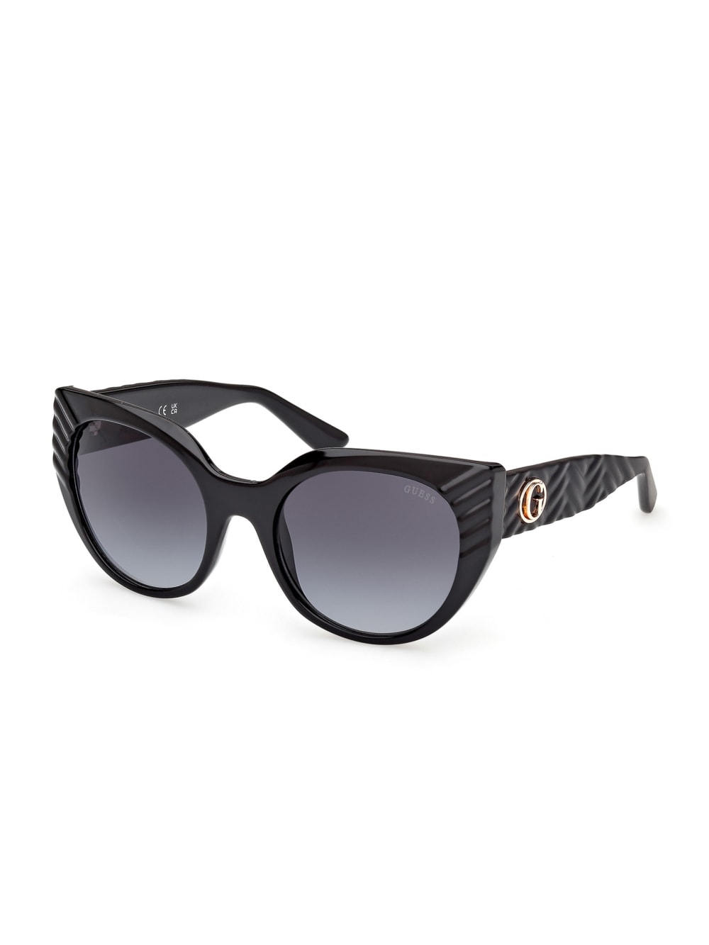 Adina Cat-Eye Plastic Textured Sunglasses - Guess