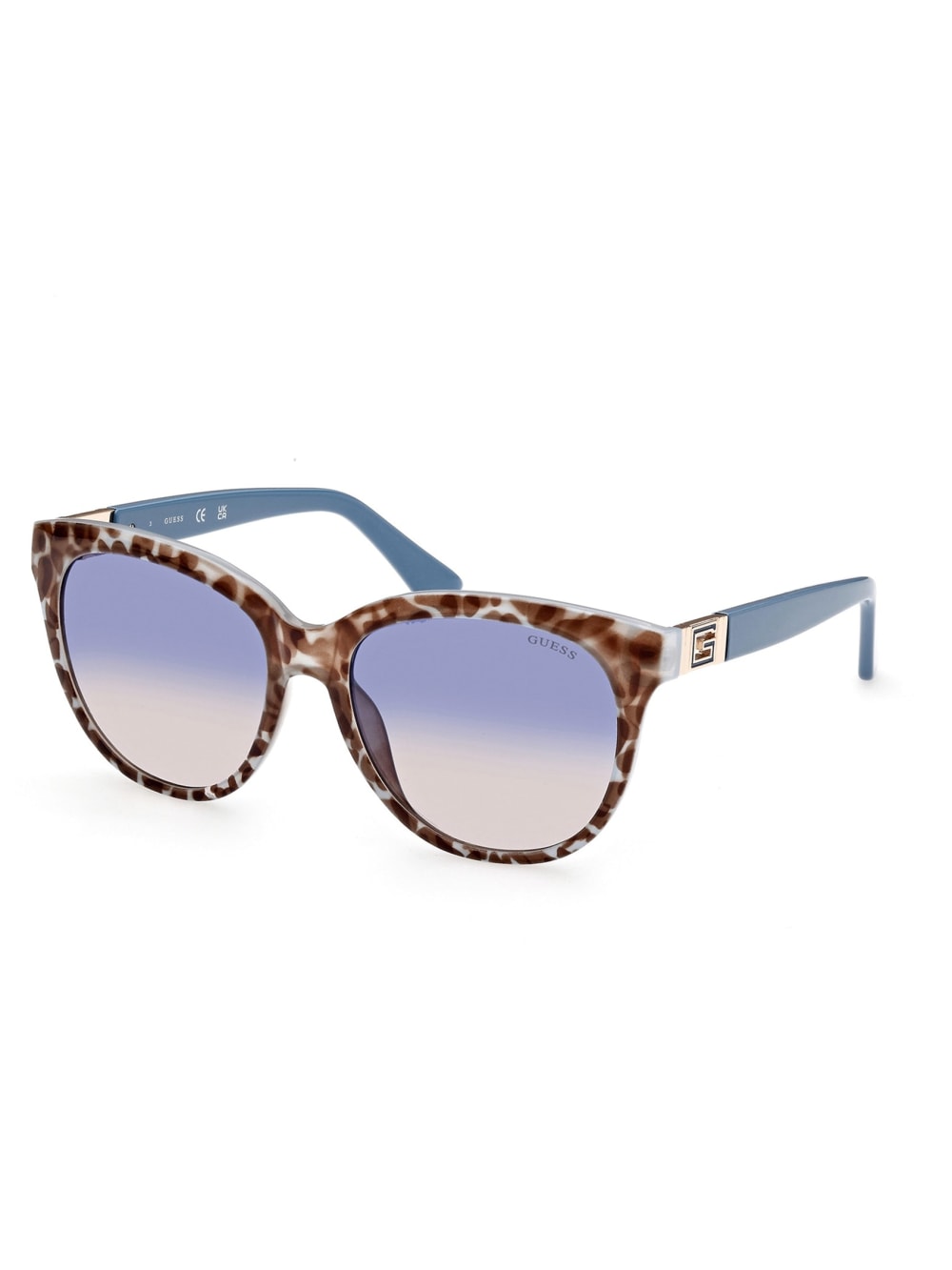 Tortoise Round Sunglasses - Guess