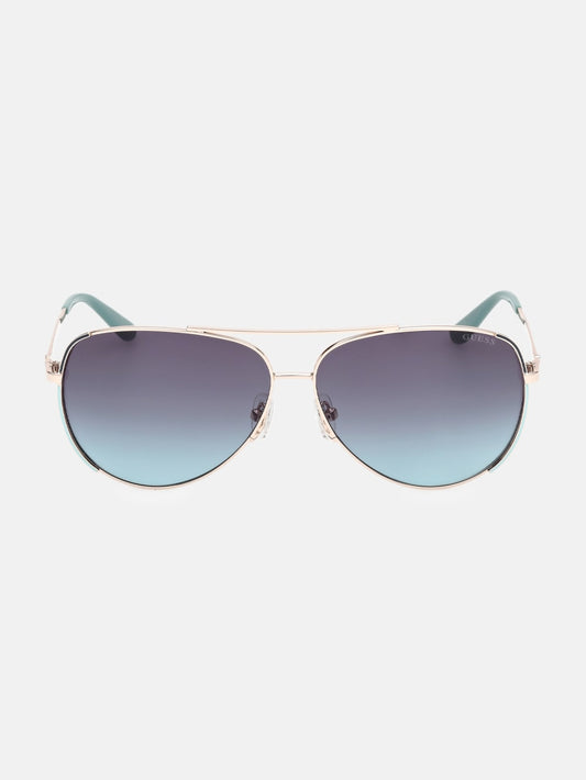 Aviator Metal  Sunglasses - Guess